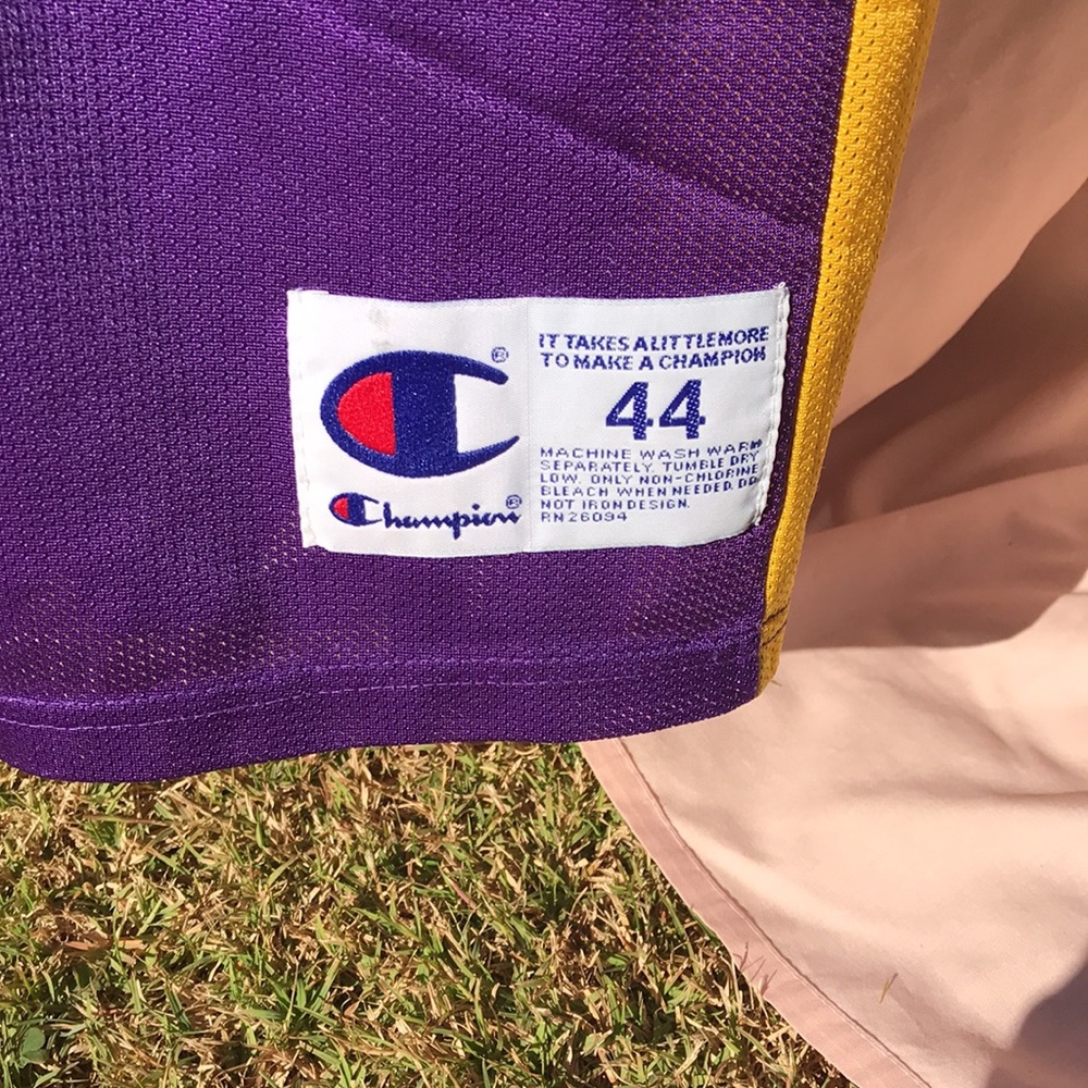 KOBE !!! Kobe Bryant Basketball Jersey by Champion road purple EUC - Picture 3 of 5